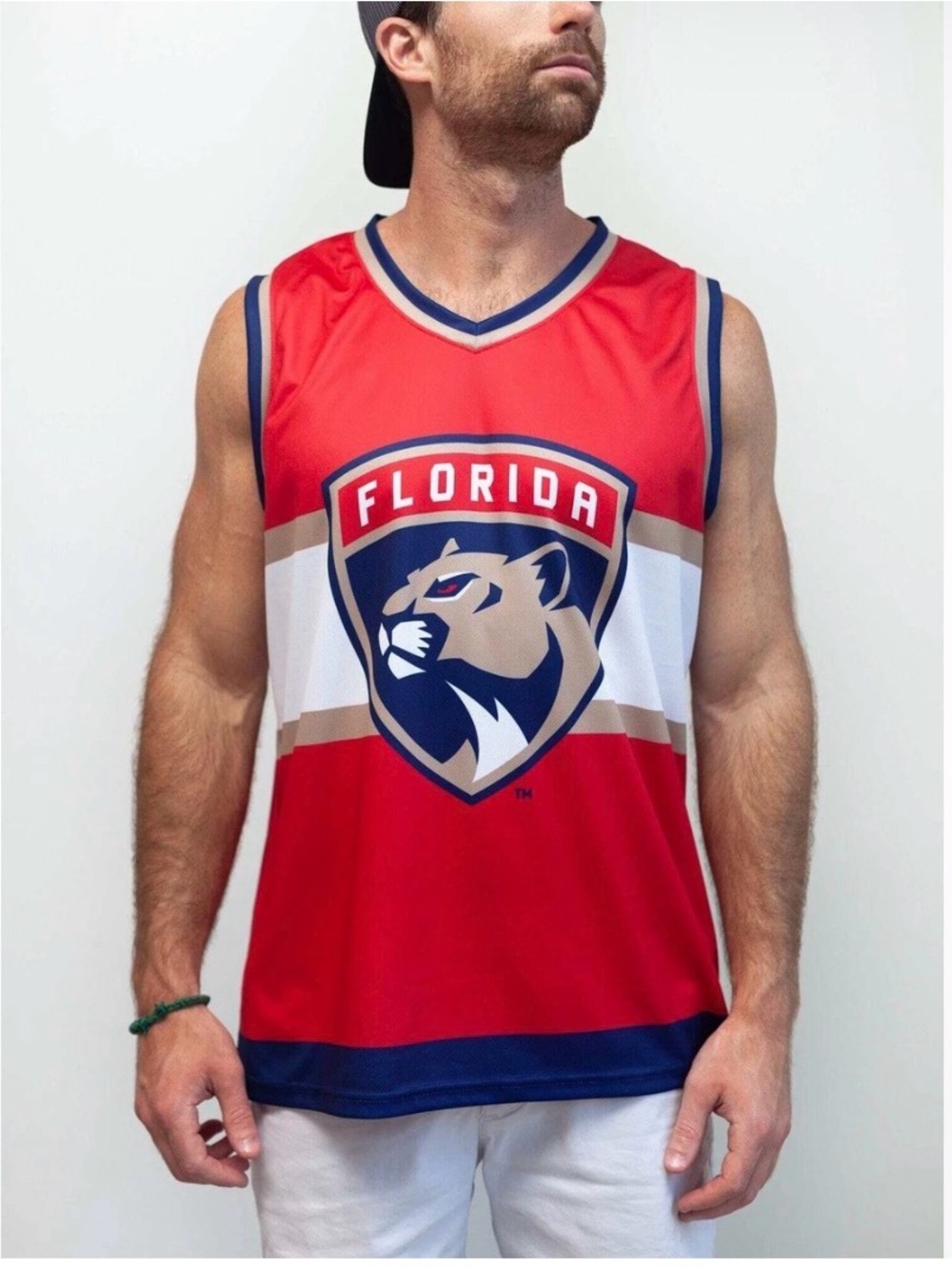 Florida Panthers Red Calhoun NHL Hockey Jersey Tank Large